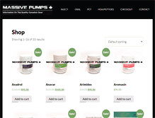 Tablet Screenshot of massivepumps.com